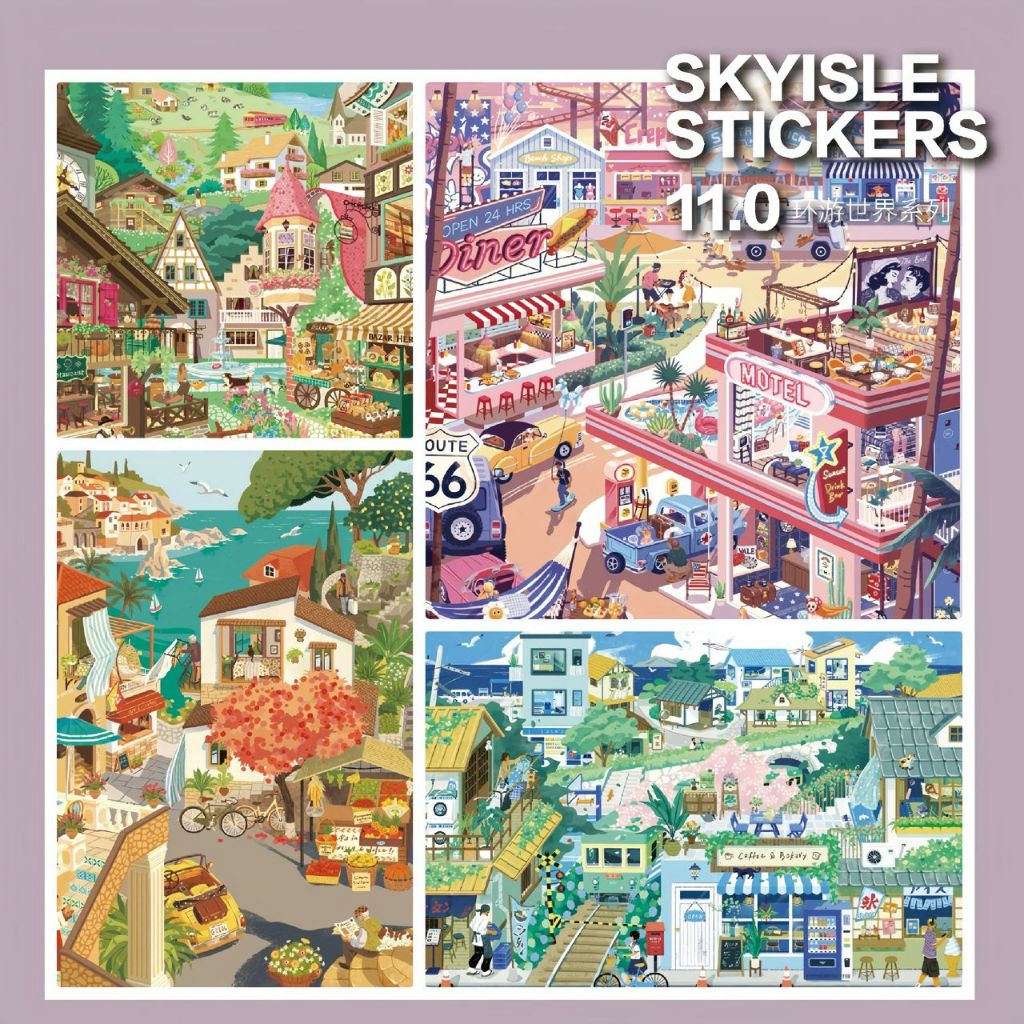 天空11.0 Series 景贴纸 I Shinjodu I Scene Deco สติกเกอร์ I Skyisle 11.0 ฉากสติกเกอร์