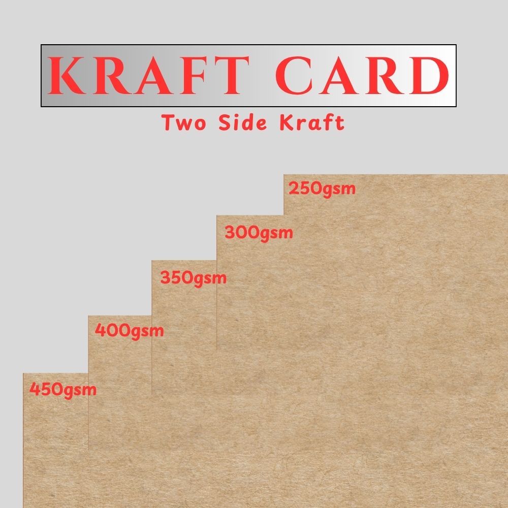 การ์ด KRAFT - 250แกรม,300แกรม,350แกรม,400แกรม&450แกรม