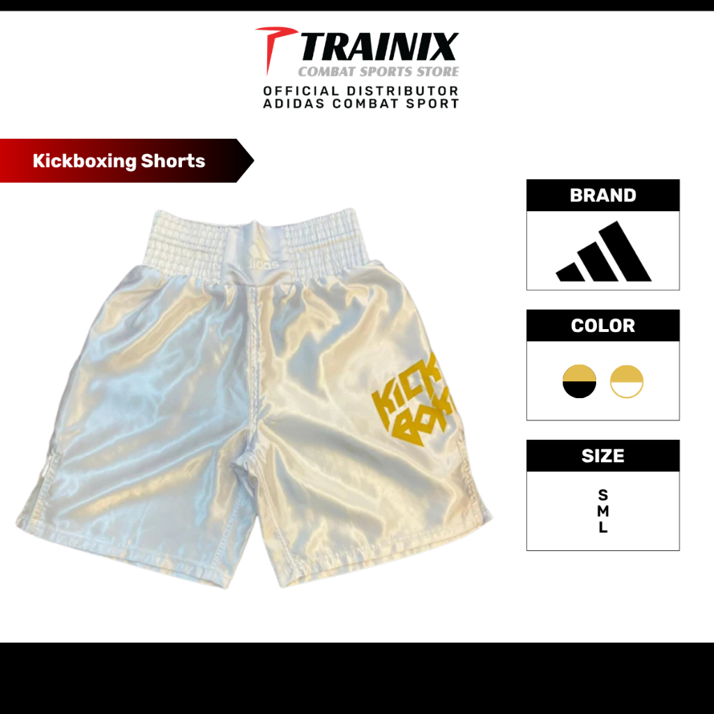 Adidas Kick Boxing Short Satin (adiSKB03_CA) | กางเกงคิกบ็อกซิ่งผ้าซาติน Adidas รุ่น (adiSKB03_CA)