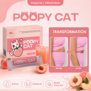 PoopyCat 蜜桃排毒饮【PACKAGE】Peach Poopycat Detox Slimming Poopy Cat KopiCat 排毒果汁 Detox Fiber Drink