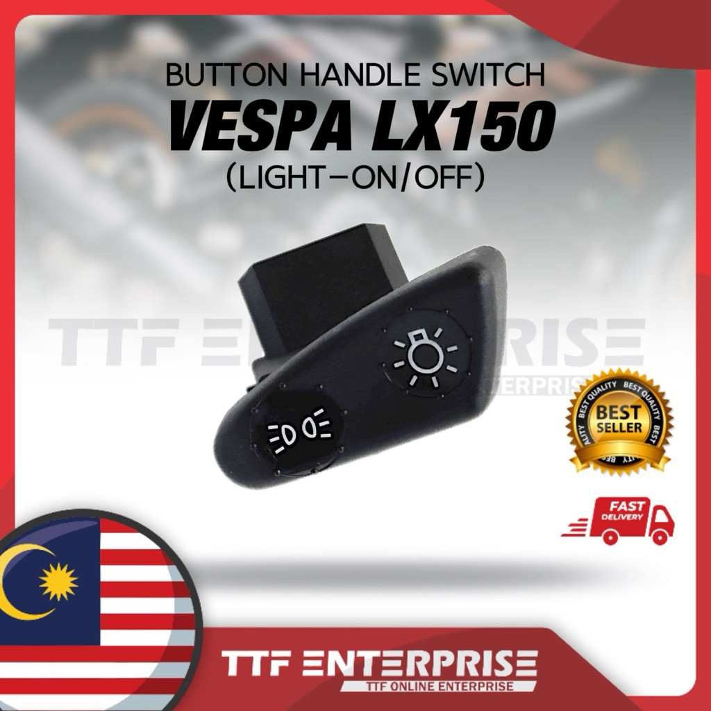 VESPA-LX150 สวิตช์มือจับปุ่ม (ปิดแสง) สวิตช์ปุ่ม HANDLE MOTOR LX150 LX 150