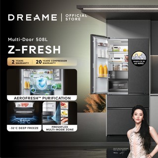 Dreame Z-Fresh Refrigerator | FlushFit Design, -32°C Deep Freeze, 60 Min Quick Ice, AeroFresh Purification, Dual-Cooling
