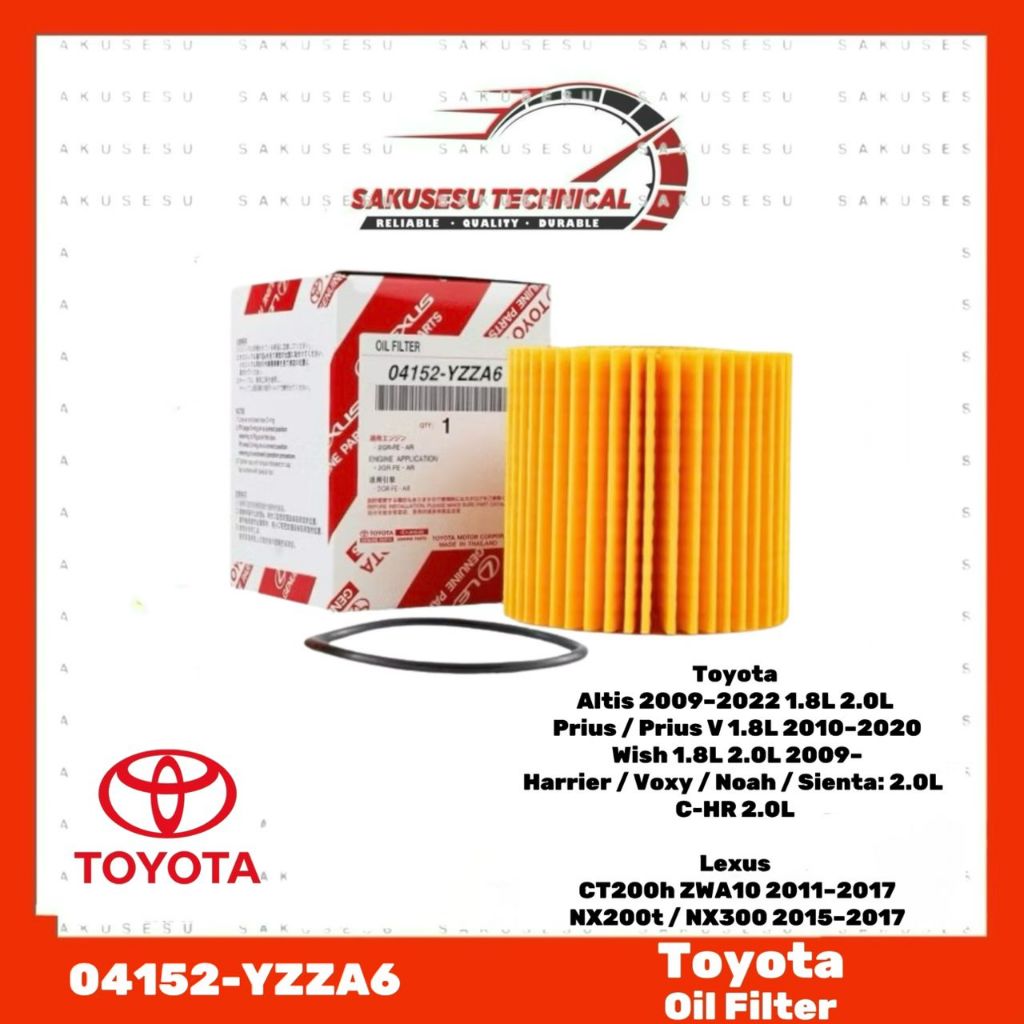 04152-YZZA2 04152-YZZA5 ชุดกรองน้ํามันโตโยต้าสําหรับ Toyota FJ Cruiser, Mark X GRX, Lexus GS300, IS2