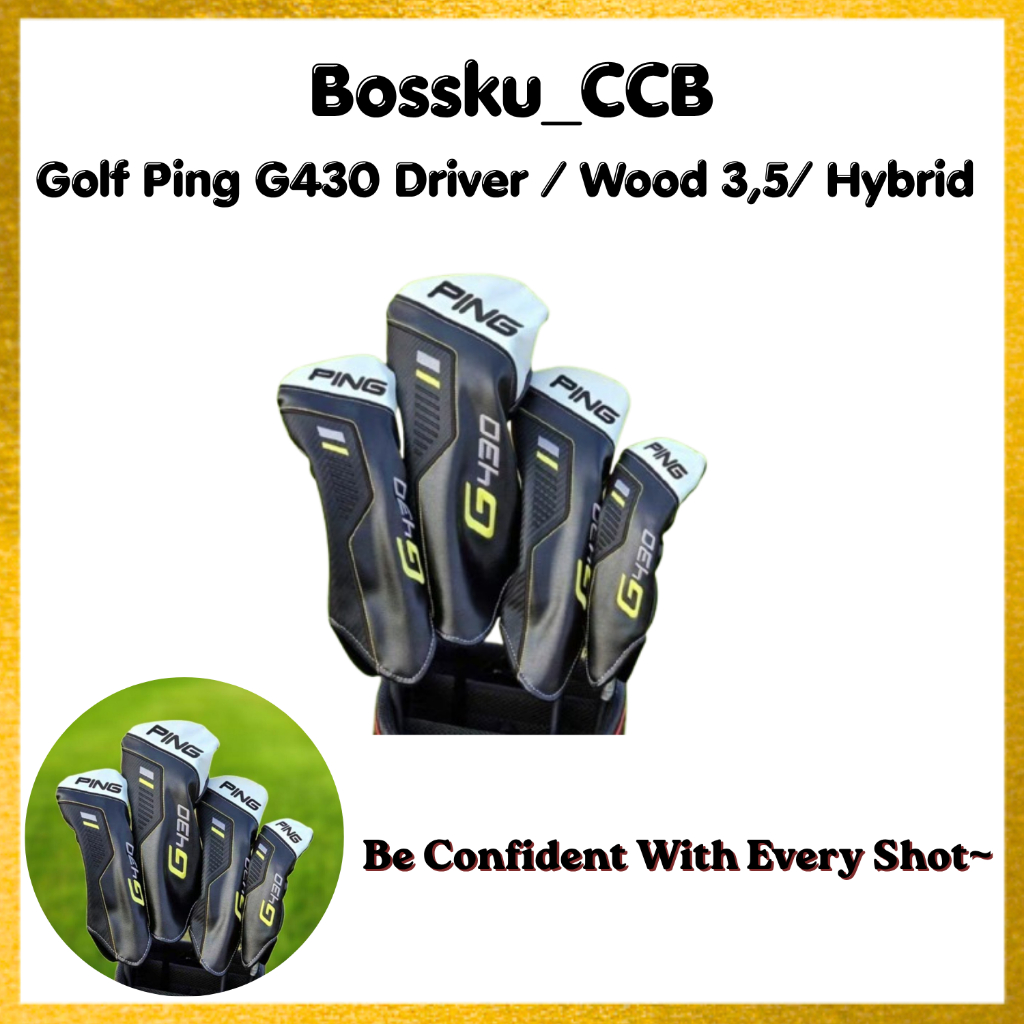 [BOSSKU] Golf Ping G430 Driver / Wood 3/ Wood 5/ Hybrid / Utility Headcover Cover