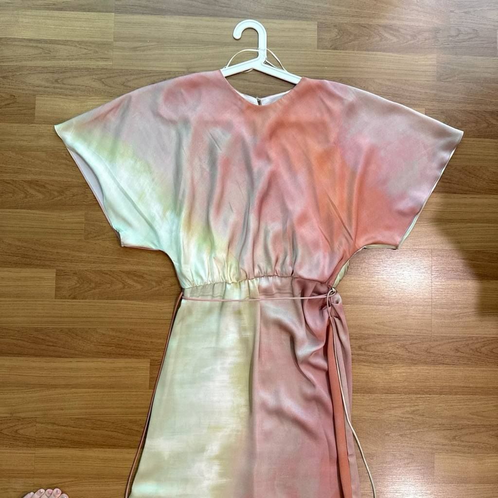 Pre Loved Zara Tie-Dye midi Dress