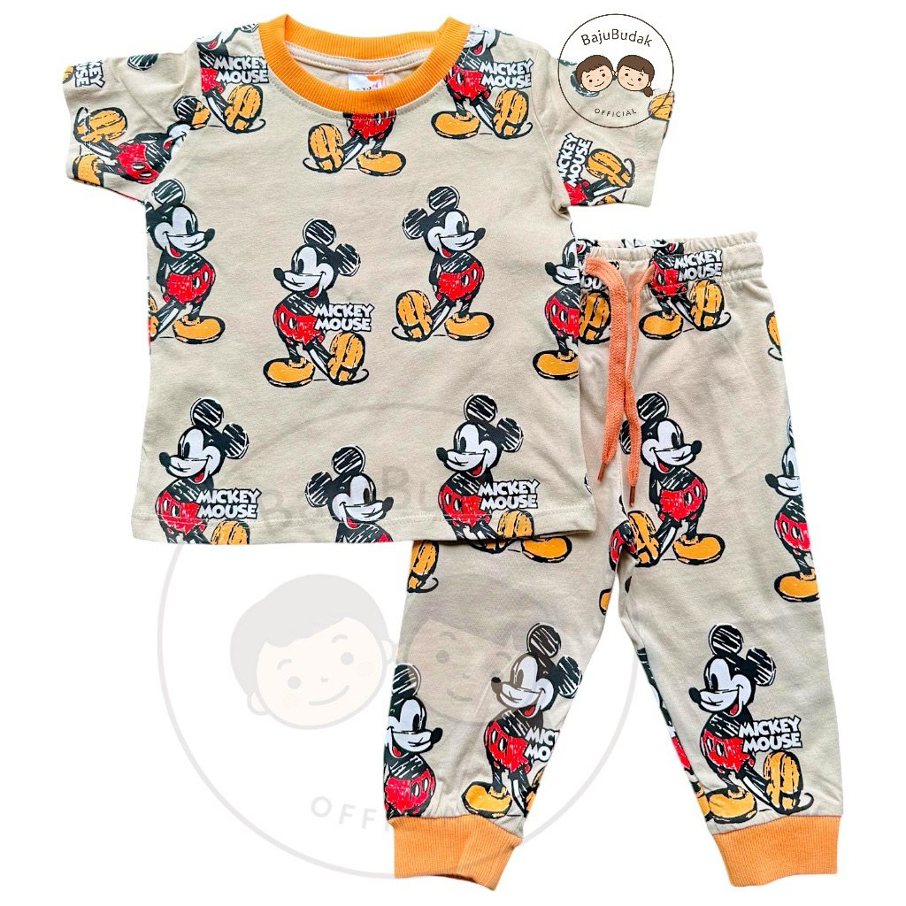 1Y-6Y ️Q&K ️NUDEMIKEY ️COTTON PAJAMAS PYJAMAS BOY SHORT SLEEVE ADJUSTABLE LONG PANT