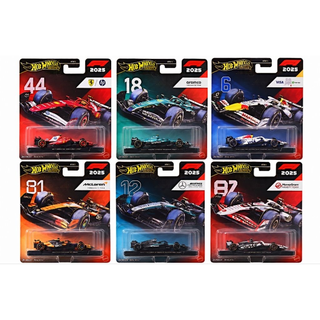 HOT WHEELS F1 PREMIUM COMPLETE SET 6 ชิ้นของ DASH L 2026 RELEASED