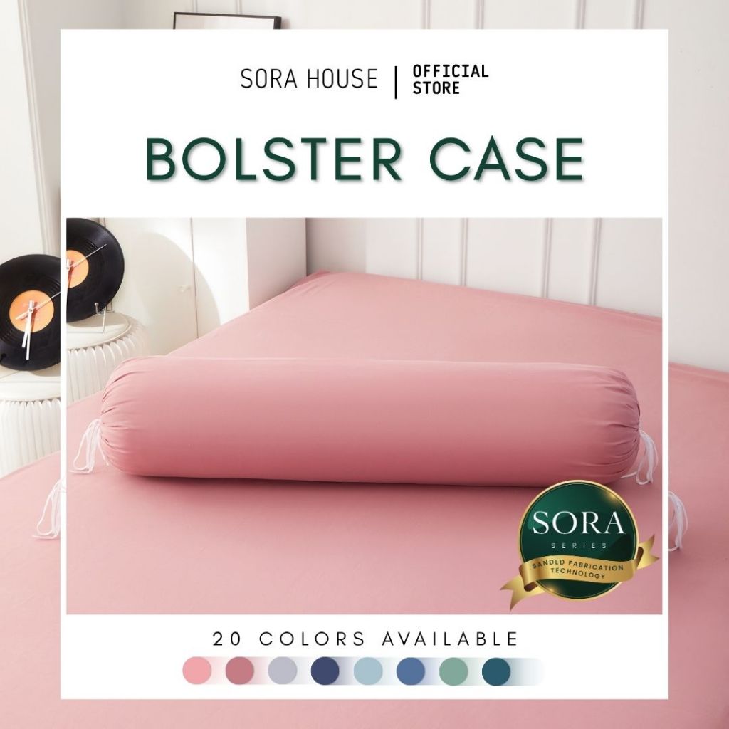 SORA PLAIN Bolster Case Hotel Bolster หมอนปกเตียง 35 ซม.x106 ซม.ABD