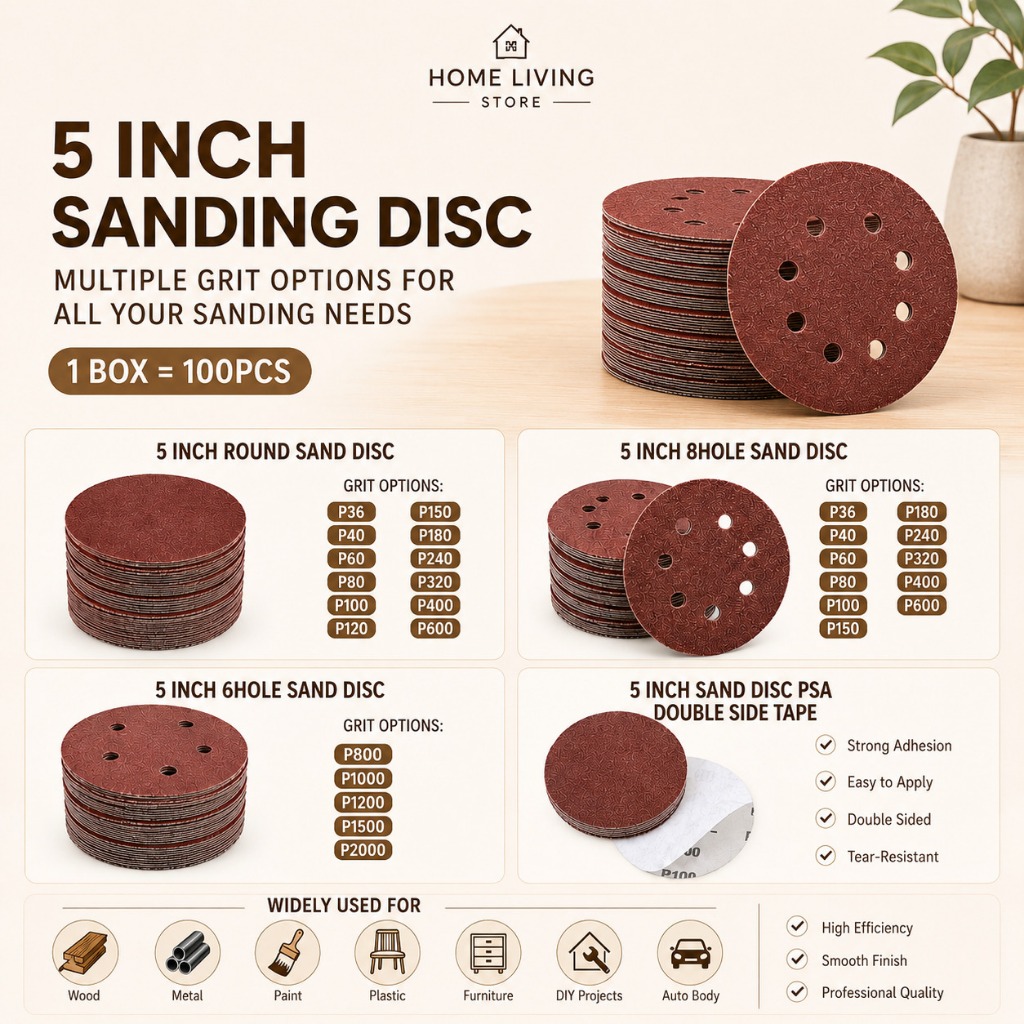 ABRASIVE MALL 5 "125 มม.5 นิ้วสีแดงขัดแผ่นดิสก์ VELCRO เทป P1200 P1500 P2000 SANDPAPER PSA