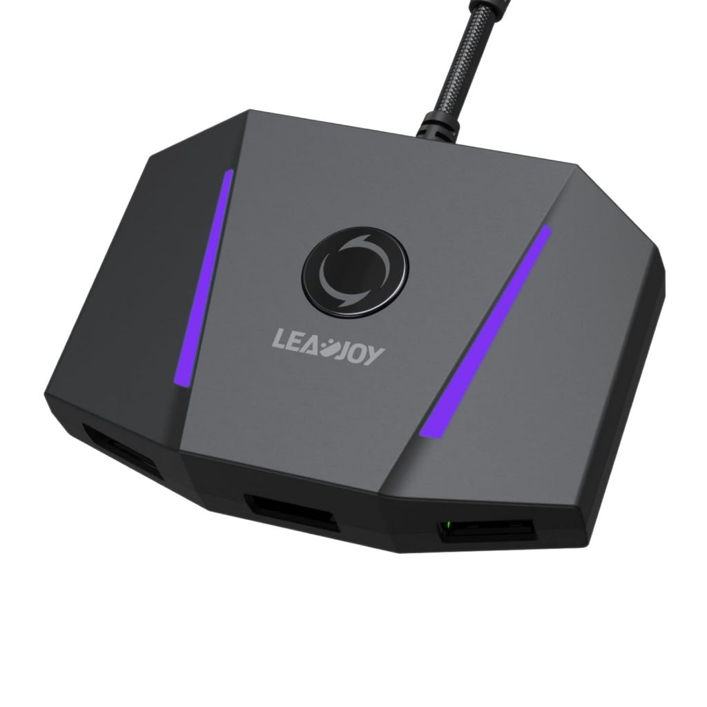 LeadJoy VX2 AimBox คีย์บอร์ดเมาส์อะแดปเตอร์MnK ConverterสําหรับPS4 Xbox One Series XS Nintendo Switc