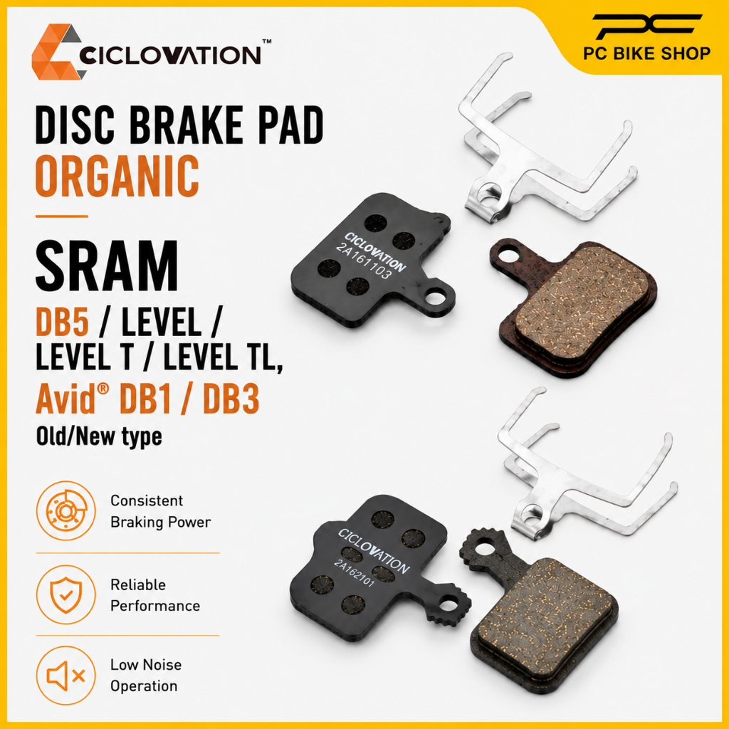 CICLOVATION DISC BRAKE PAD - SRAM  DB5/LEVER/TL/AVID ELIXIR/DB1/DB3/CR/CR Mag/XO/XX/World Cup Basika