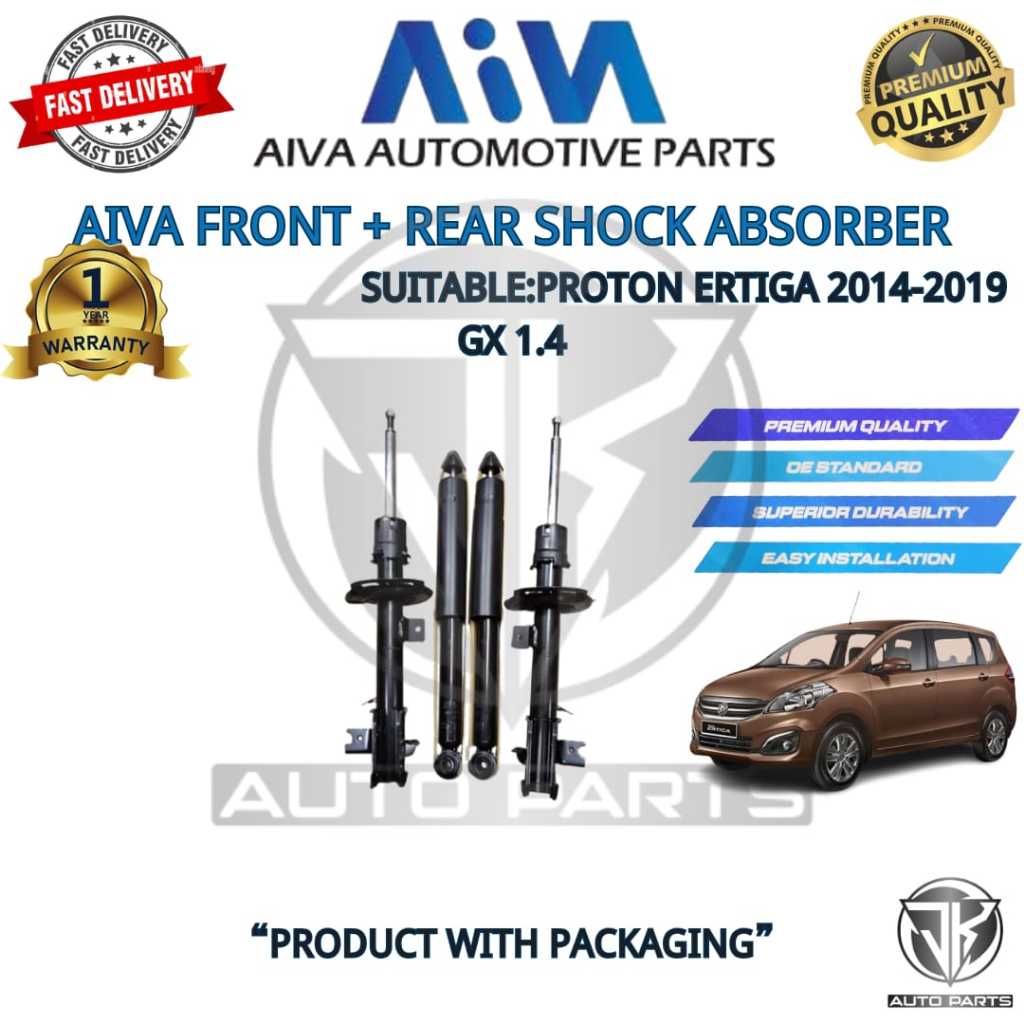 AIVA FRONT + REAR SHOCK ABSORBER PROTON ERTIGA 2014-2019 GX 1.4