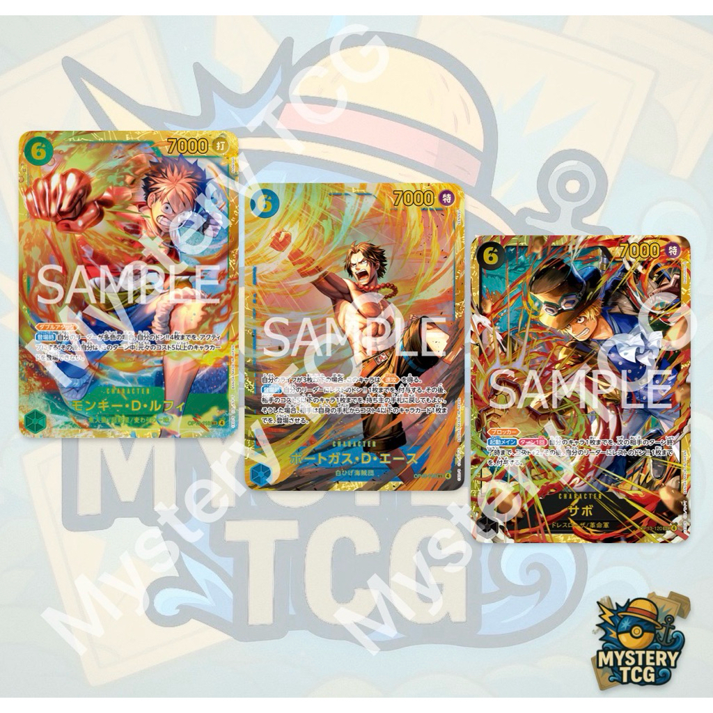 One Piece TCG[JP] - Luffy/Ace/Sabo (SEC) OP13-118 / OP13-119 / OP13-120 - [Op13: ถือบน His Will]