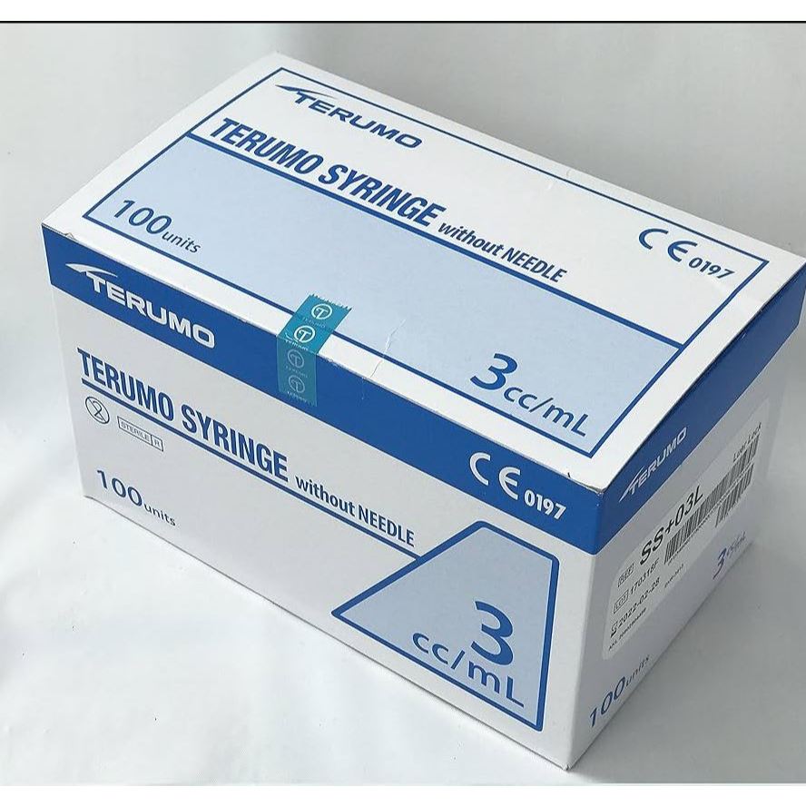 TERUMO SYRINGE 3CC (3ML) LUER LOCK พร้อมเข็ม 100S 3ML/CC 23G X1 1/4" (0.60 X32MM) 1 ชิ้น