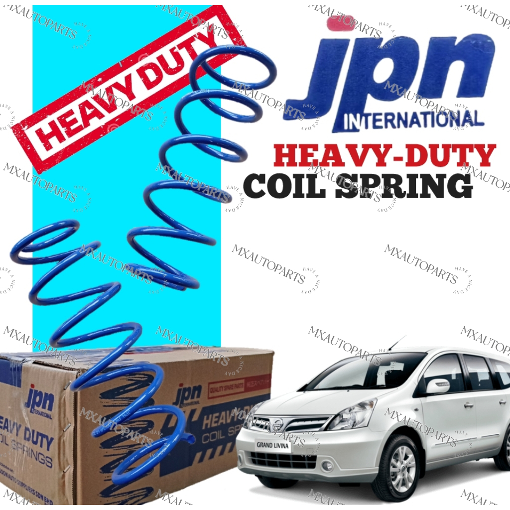 JPN INTERNATIONAL HEAVY DUTY SPRING NISSAN GRAND LIVINA L10 1.6CC 1.8CC FRONT / REAR SET