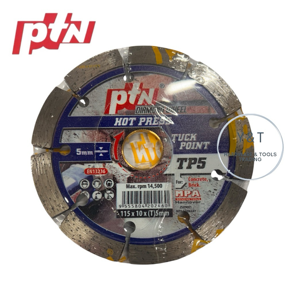 PTN 4" HEAVY DUTY DIAMOND CUT TUCK POINT @TP5 ( HOT PRESS )