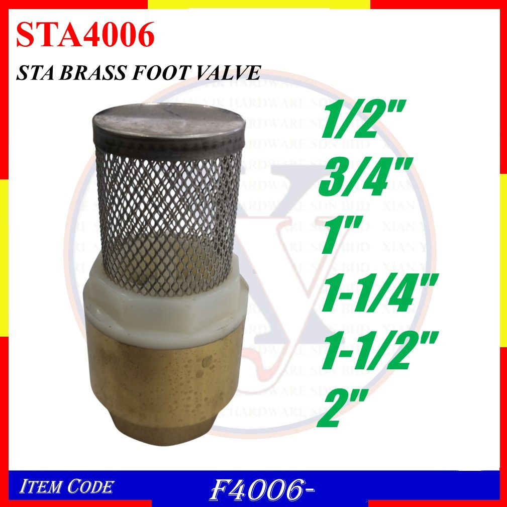 STA4006 STA BRASS FOOT VALVE (F4006-)