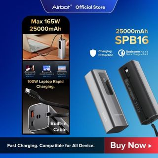 [ Hot Deals ] Airbot SPB16 | 25000mAh 165W Power Bank | QC3.0 Fast Charge | Ugreen / Anker