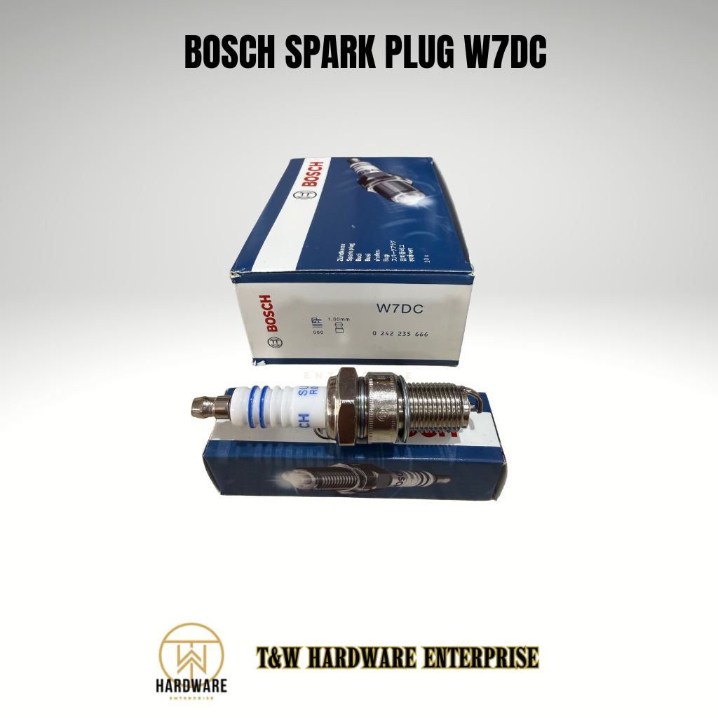 หัวเทียน Bosch W7DC GX160/GX200/GX270/GX390/GP160/GP200/EX17/MZ170/ET950/ET1/panjang/U5AC