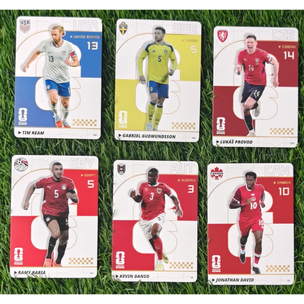 KAYOU X PANINI WORLD CUP 2026 FOOTBALL LIMITED EDITION CLASSIC SWEDEN USA TIM REAM CARD LOT OF 6