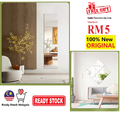 กระจก WALL MIRROR MIRROR CERMIN SEGI EMPAT TOILET MIRROR DECO MIRROR