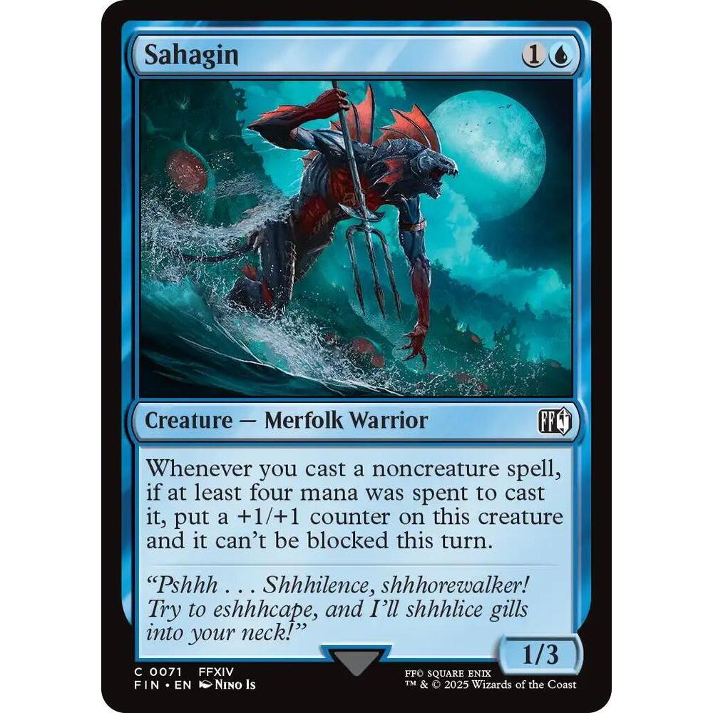 MTG: (FIN) C 071 - Sahagin Single Card Final Fantasy