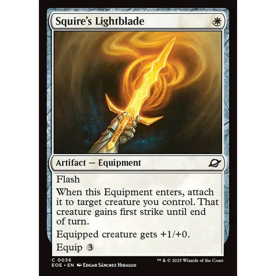 MTG: (EOE) C 036 - ขอบการ์ดเดี่ยวของ Squire ของ Eternties