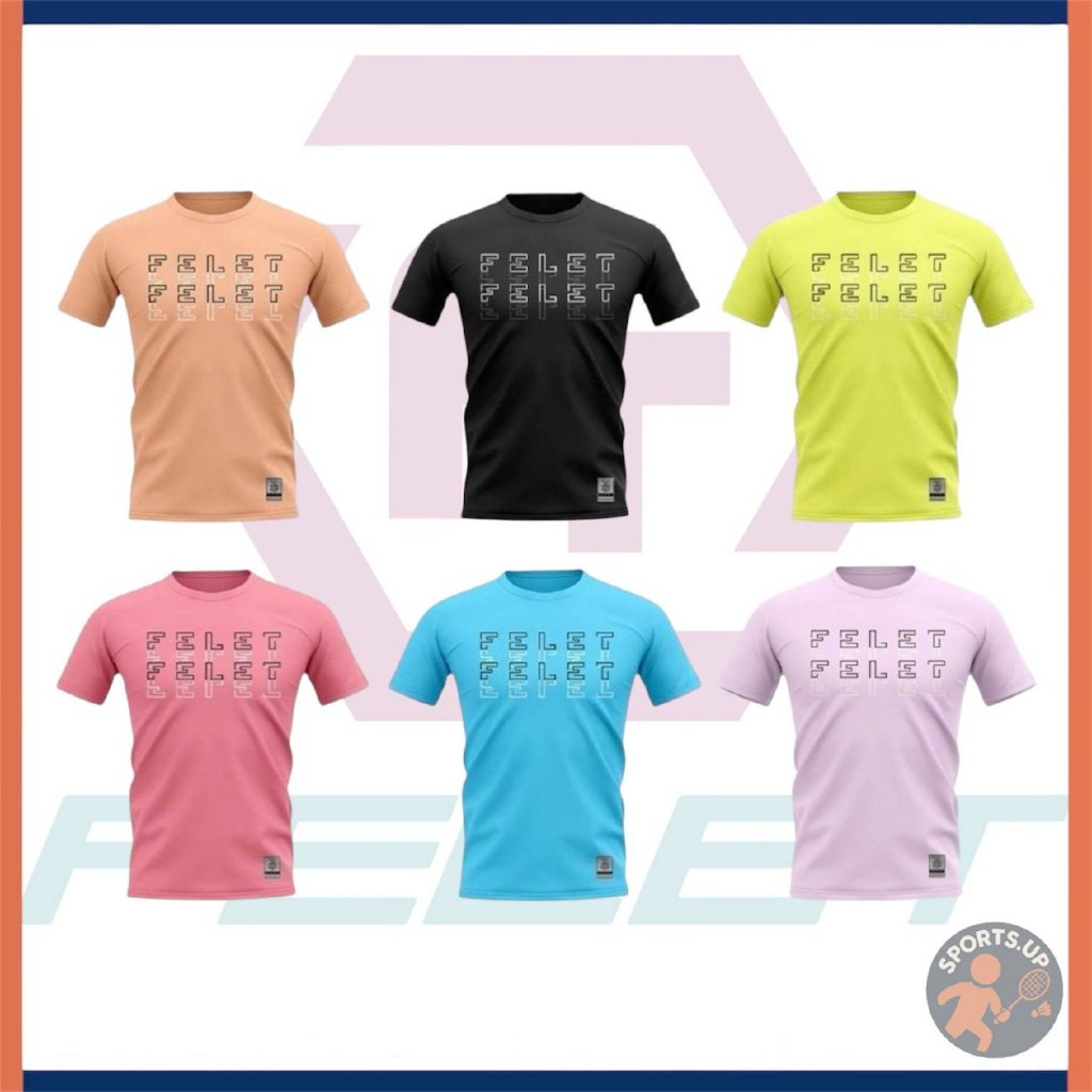FELET RN Jersey H77 เสื้อแบดมินตัน Quick Dry Plain Sport Tee