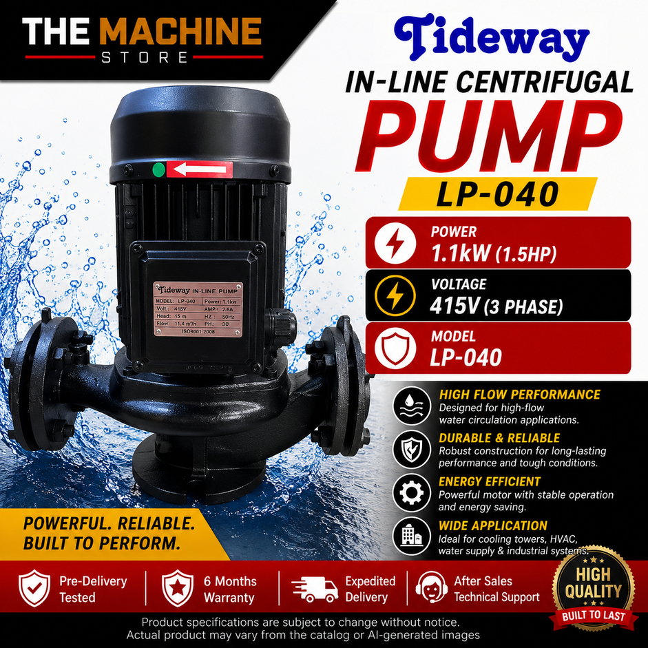 ปั๊ม In-Line Tideway LP-040 การไหลขนาดใหญ่สําหรับหอระบายความร้อนและอุตสาหกรรม Usage Pam Air