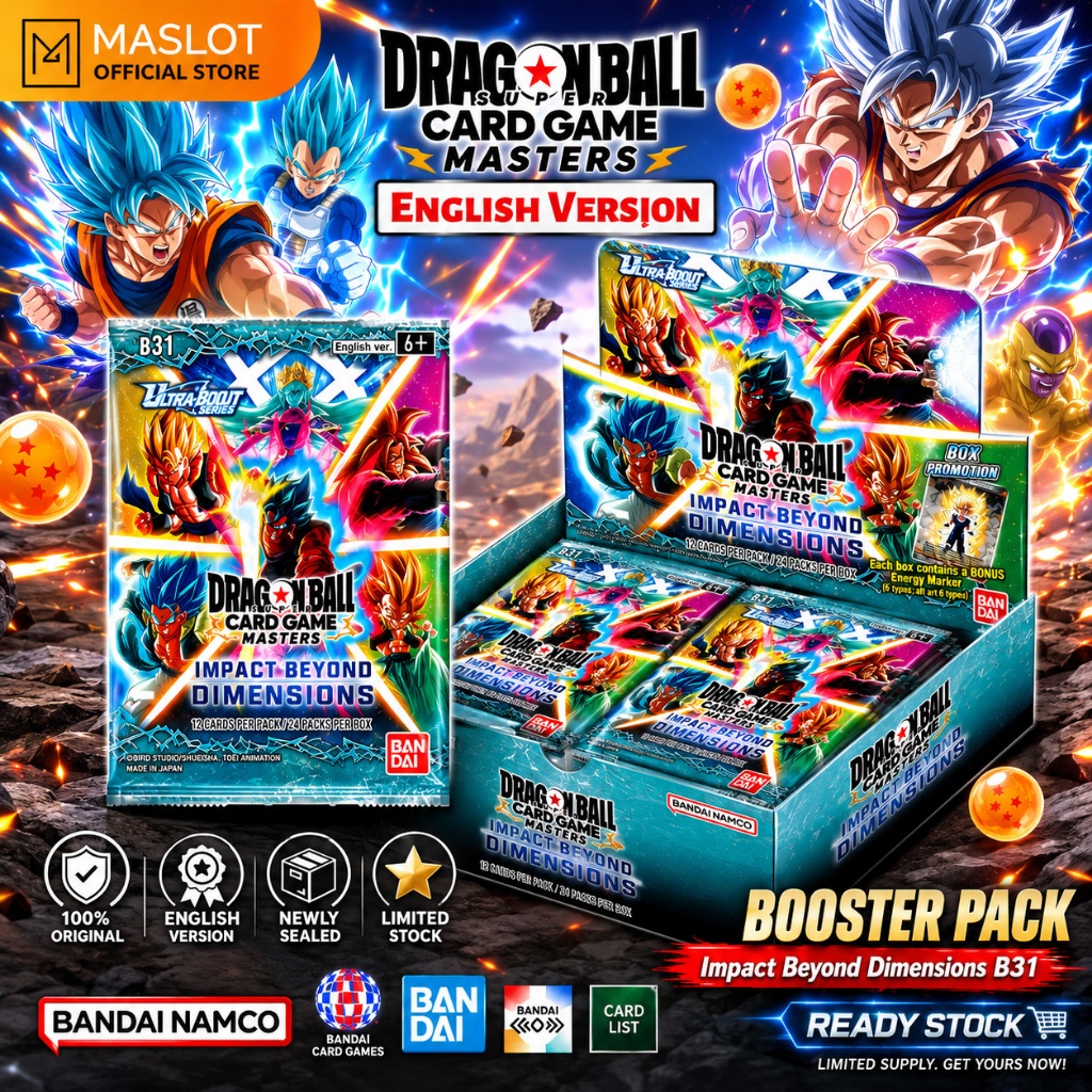 การ์ดเกม Dragon Ball TCG [ภาษาอังกฤษ] <DBS-B31> MASTERS Ultra Bout Set 4 – Impact Beyond Dimensions
