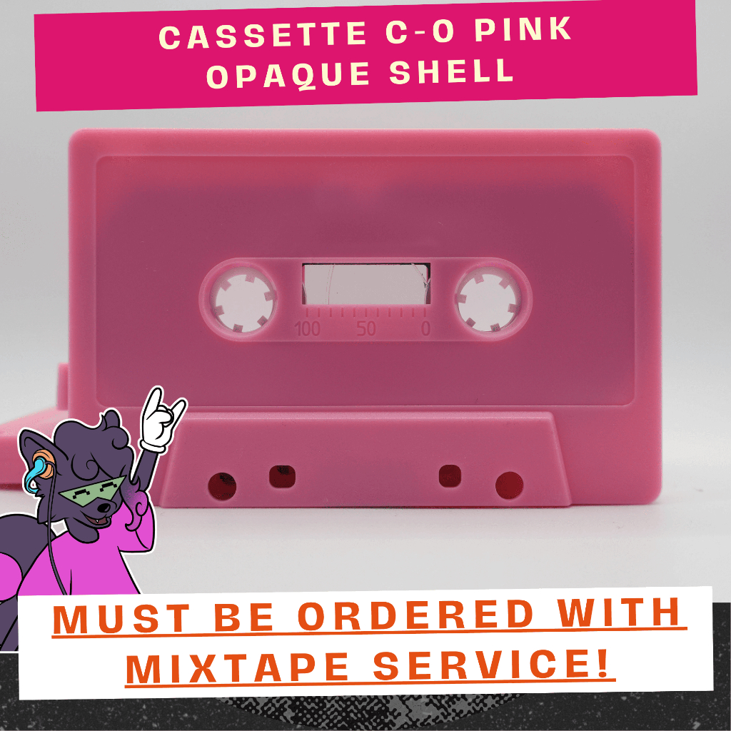 Pink OPAQUE C-0 Cassette Empty Shell