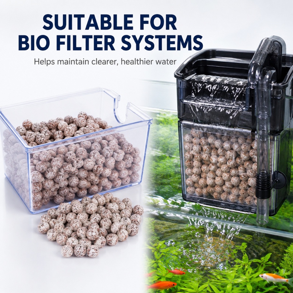 Bio Sphere Mini Bio Ball Aquarium Fish Tank Filter Media สําหรับแขวนกรองด้านบนกรองภายใน