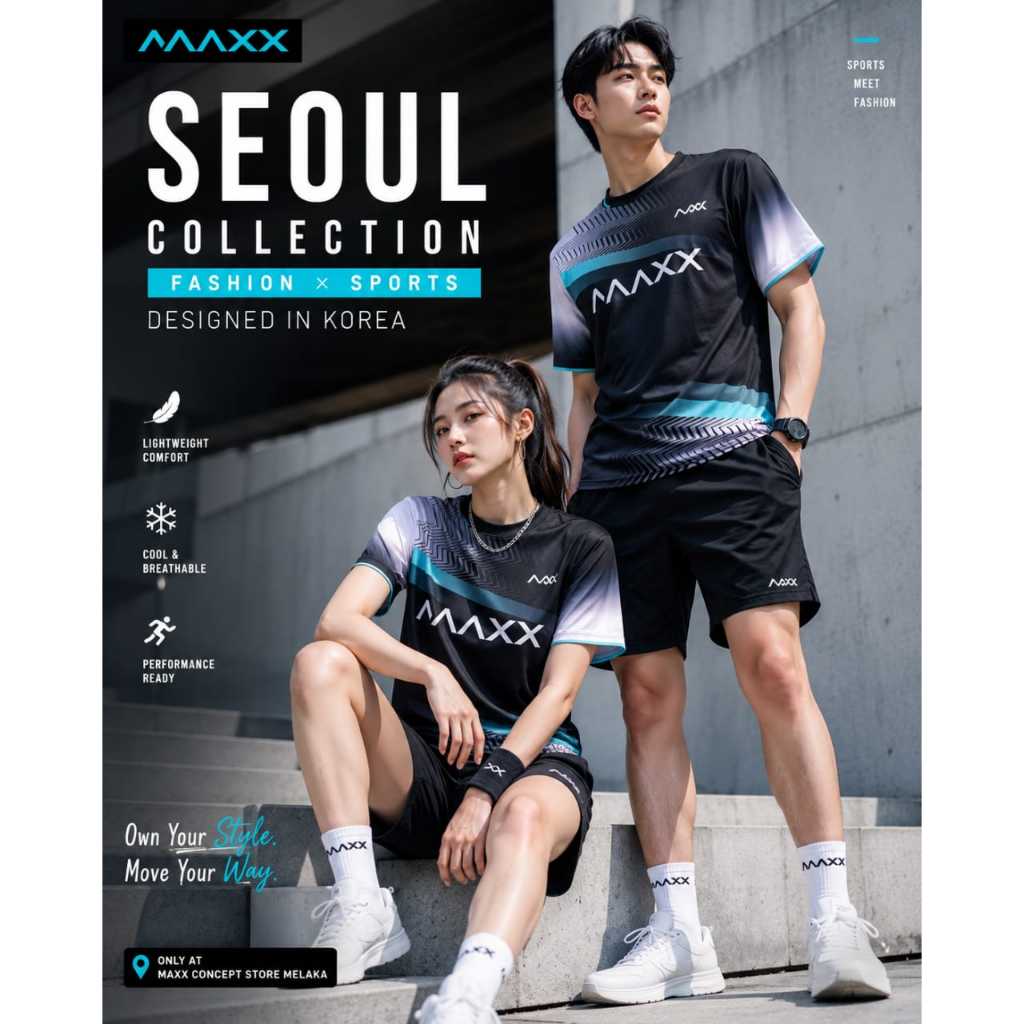 MAXX Seoul Collection เสื้อยืดแบดมินตันระดับพรีเมียม (ผู้หญิง) (MKTOU005)