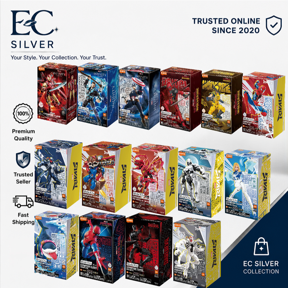 Blokees Marvel Rivals Champion Class Daredevil / Anti-Venom / Spiderman / Jeff / Moon Knight / Thor 