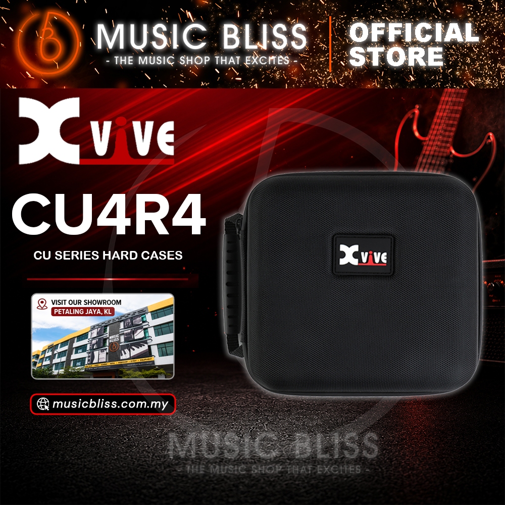 Xvive CU4R4 Travel Hard Case สําหรับ U4R4 ระบบตรวจสอบอินเอียร์ไร้สาย