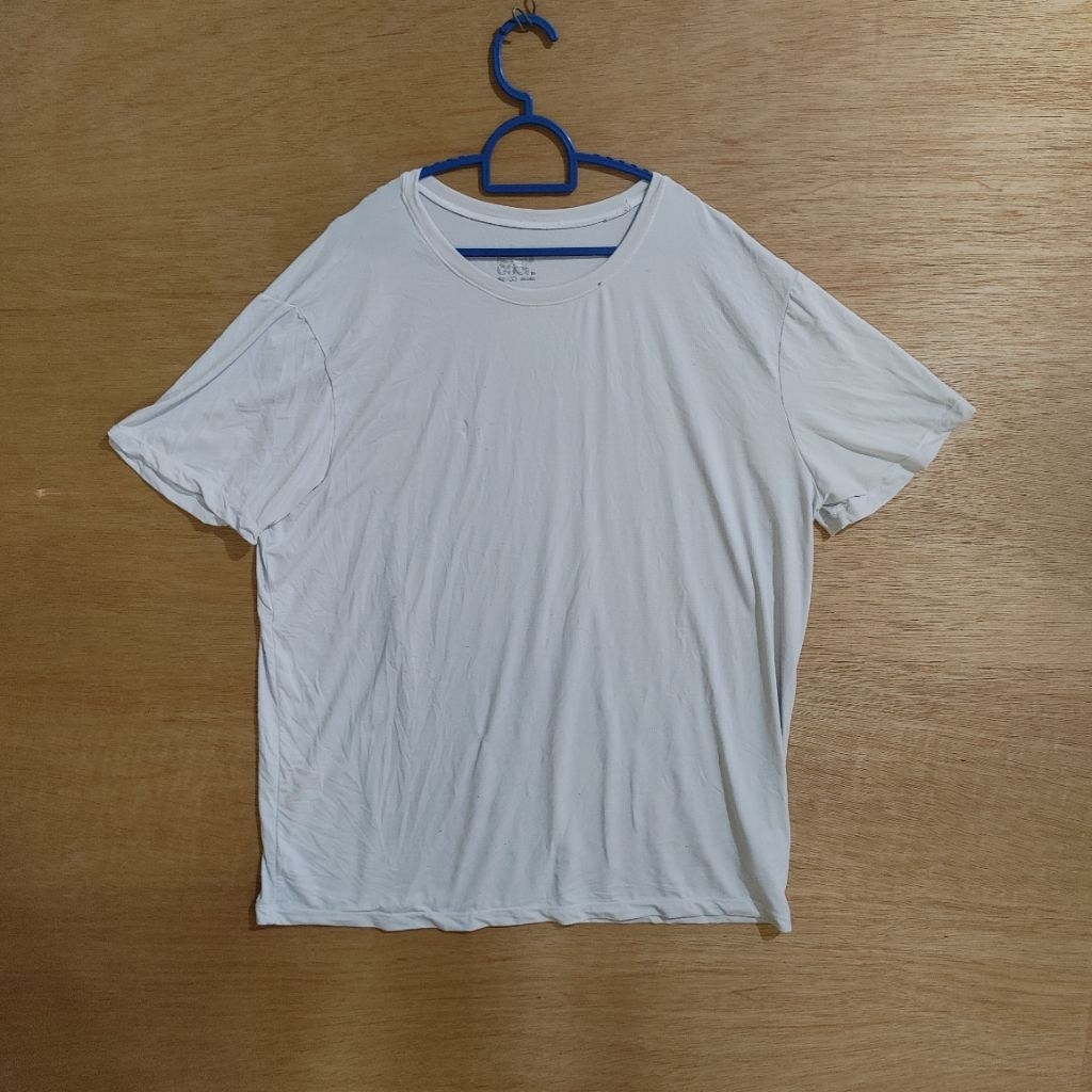 32 องศา Cool Plain White T เสื้อ Crewneck Men *10