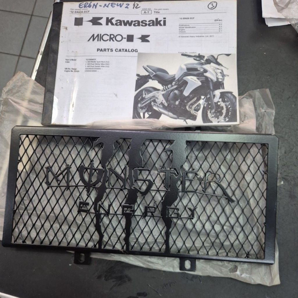 ตาข่ายหม้อน้ํา kawasaki ER6N