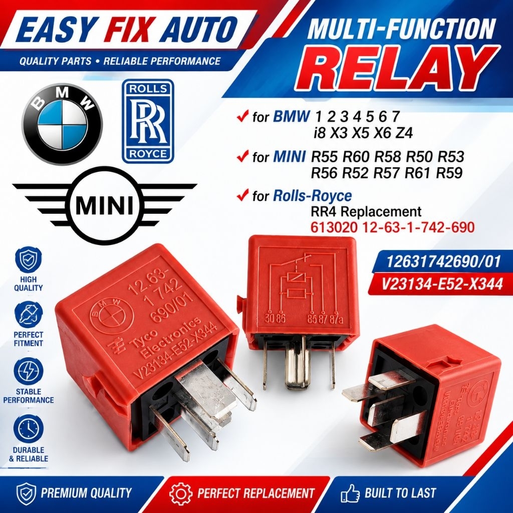 รีเลย์มัลติฟังก์ชั่น BMW1234567I8 X3X5X6 Z4 MINI R55 R60 R58 R50 R53 Rolls-RoycE 12631742690/01V2313