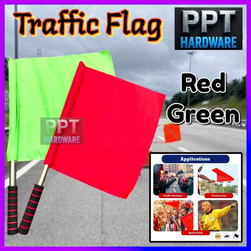 SAFETY FLAG / TRAFFIC CONTROL FLAG / SPORT REFEREE FLAG / BENDERA