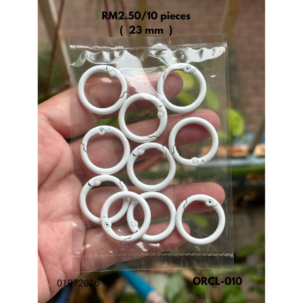 RM2.50/10 kyping : ORCL-010 - พวงกุญแจแหวน - หัวเข็มขัดแหวนสปริง - 23 มม.