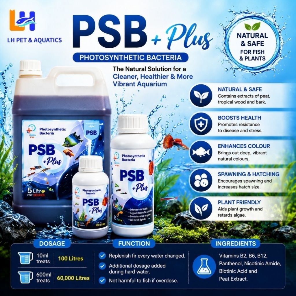 Aqua Guards PSB Plus แบคทีเรียสังเคราะห์แสง Aquarium Water Treatment บ่อกุ้งปลา