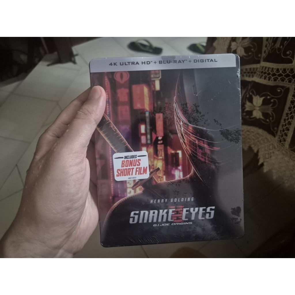 GI JOE ORIGIN SNAKE EYES 4K ULTRA HD BLU RAY ใหม่ SEALED US นําเข้า REGION ฟรี HENRY GOLDING ACTION