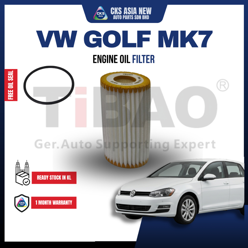 (TIBAO)GOLF MK7 PASSAT B8 A4B8 A4B9 A6C7 Q5 Q7 MACAN ENGINE OIL FILTER (PRICE สําหรับ 1)