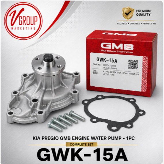 KIA PREGIO GMB ENGINE WATER PUMP (GWK-15A) - 1PC