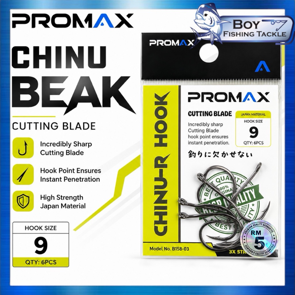 PROMAX BKK CHINU HOOK FISHING MATA BKK B158-03