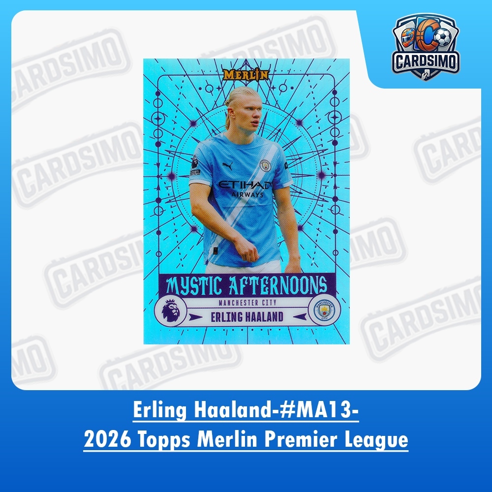 Erling Haaland - MA13- Manchester City 2026 Topps Merlin Premier League Soccer Trading Card