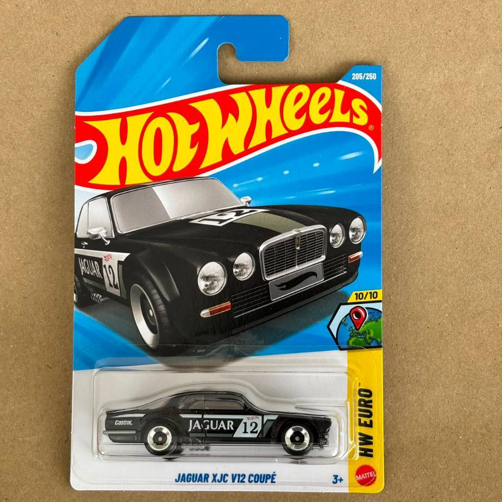 Hot Wheels Jaguar XJC V12 Coupe - สีดํา No 12 ( 205/250 - 2025 Mix Q - HW EURO 10/10 )
