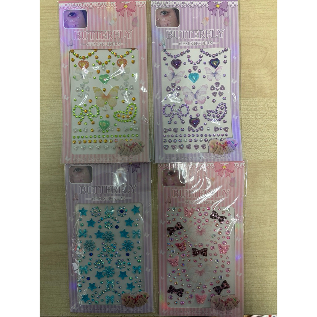 STICKER CRYSTAL BUTTERFLY GEM STICKER (สุ่ม)