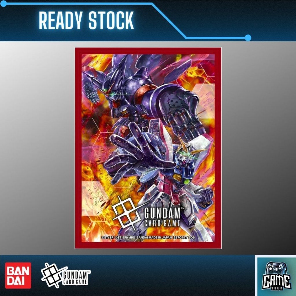 TCG Gundam Card Game Official Card Sleeves 02 (Shining Gundam vs Master Gundam) [70 ชิ้น]