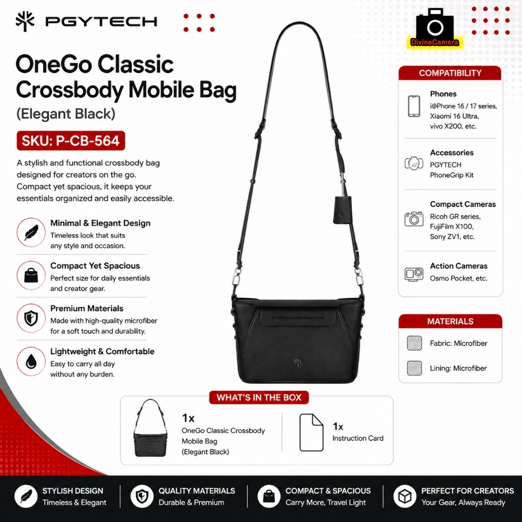 PGYTECH OneGo Classic กระเป๋าสะพายข้าง
